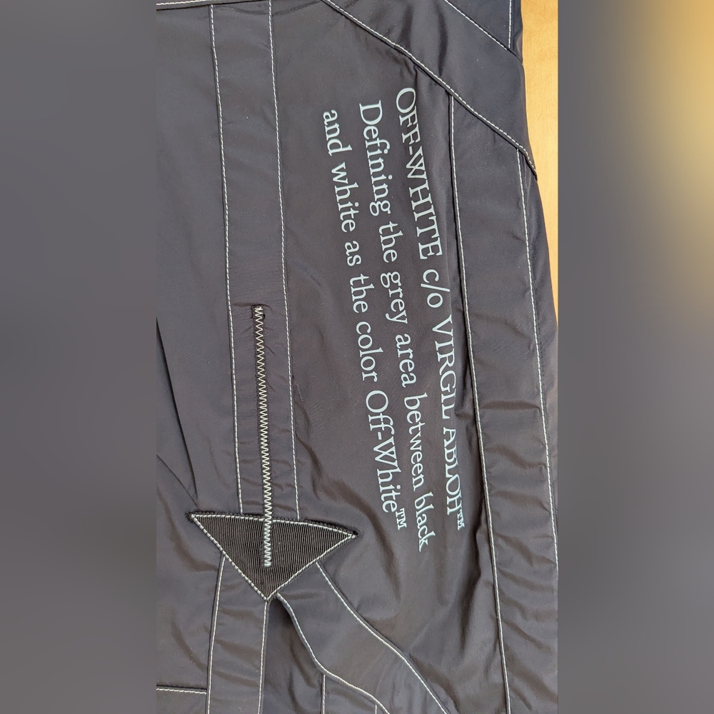 Off-White Black Women's Skirt With Contrast Stitching. - Picture 14 of 14
